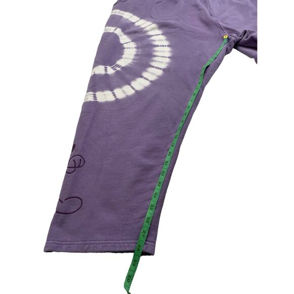 DISNEY WORLD Mickey Mouse Organic Cotton Purple Tie Dye Sweat Pants 3X Womens - Picture 10 of 11